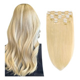 Sindra Extensiones De Cabello Humano Real Con Clip, Rubio Pl