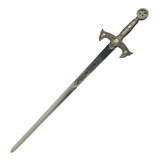 Espada Templária Dos Cavaleiros De Prata E Ouro Medieval