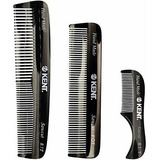 Peines Para Barba Y Bigot Kent Set Men's Hair Combs, Graphit