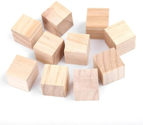 Cubo De Balso Madera 60 Mm X20 Unidades