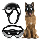 Slowton Casco Y Gafas Grandes For Perros - Protección Uv Ga
