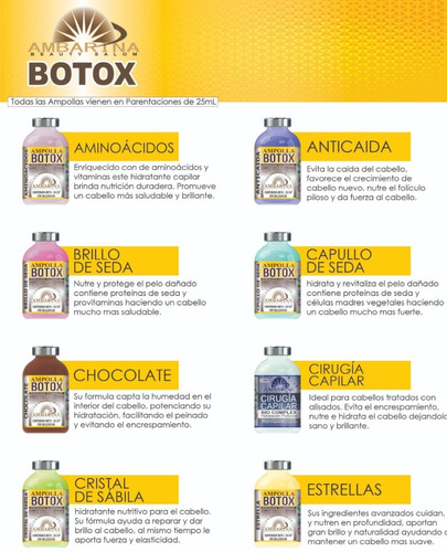 Ampolla Ambarina Botox 36 Ampollas X Ca - mL a $333