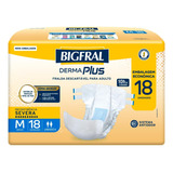 Fralda Bigfral Derma Plus Geriátrica Macia Ultra Absorvente 