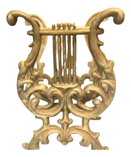 Revistero Vintage Cast Metal Harp - A Pedido_exkarg