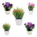 5pz Arreglo Floral Artificial Flores Planta Decoracion Ramo 