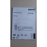Catálogo Manual Instrução Aparelho Som Sanyo Dvd 1500 T791