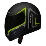 Casco Para Moto Integral Vertigo Hk7 Dominium  Amarillo Fluo Mate Talle M 