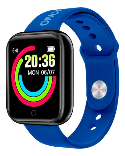 Reloj Inteligente Smartwatch Suono Pulsera Bluetooth Color De La Malla Azul