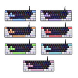 Teclado 60% Custom Glow Up Mas Set De Keycaps 7 Colores 