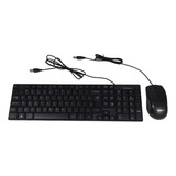 Kit Teclado E Mouse Com Fio Go Tech Lk-201 Preto Cor Do Teclado Preto