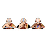 Sticker 3d Movimiento Anime Avatar Aang Appa Maestro Aire