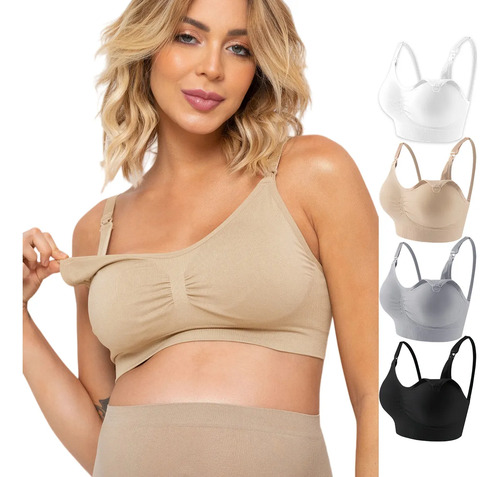 Brasier Lactancia Cómodo Ropa De Interior Maternidad 4pcs | MercadoLibre