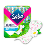 Pantiprotectores Saba Diarios Confort Largos 40 Protectores