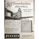 Avianca Antiguo Aviso Publicitario De 1948