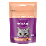 Whiskas Snacks Delicioso Sabor Salmón 80gr X1u