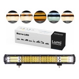 Barra Led 360w Strobo Safetycar Branca Amarelo Farol Luz Rfe:2413 Lumi