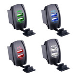 Cargador Doble Usb Iluminado 12-24v Para Auto 5v 3.1a