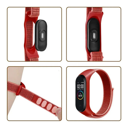 Pack 3 Correa Malla Para Reloj Xiaomi Band 3 4 5 6 7 Nylon