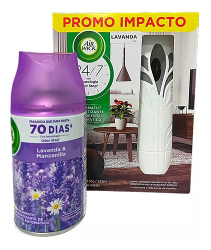 Pack Air Wick Aparato Ambientador Dispensador +1 Recarga