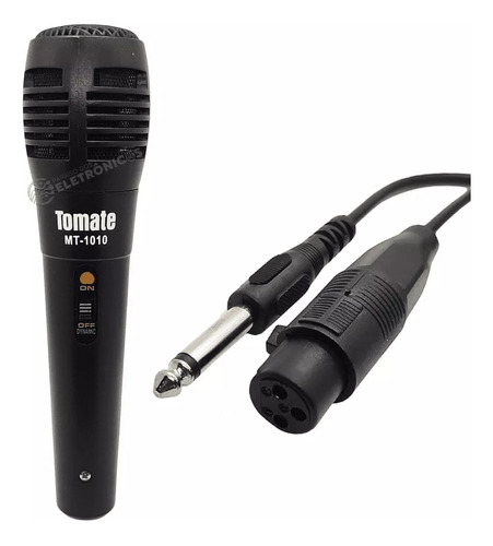 Microfone Dinâmico Com Fio Para Caixas De Som Karaokê