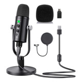 Kit Profesional Microfono Condensador Cardioide Usb Bm86