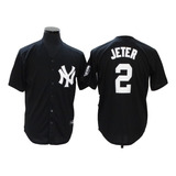 Camiseta Casaca Mlb Newyork Yankees White 2 Jeter Talle Xxl