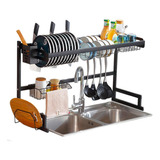 Rack Escurridor Organizador Cocina Secador Platos 85cm Xl 