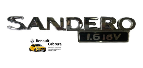 Insignia Leyenda  Sandero 1.6 16v  Del Porton Trasero 