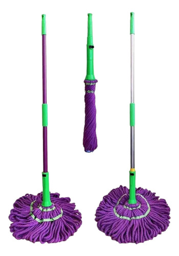 2 Pza Trapeador Mágico Magic Mop Autoexprimible Inoidable Color Aleatorio