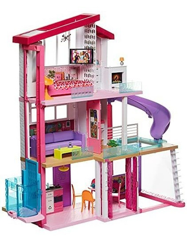 Casa De Muñecas Barbie Dreamhouse Con Piscina, Tobogán