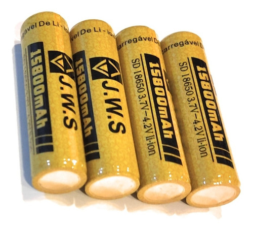 6 Bateria 18650 15800mah 4.2v C/ Chip Série Gold Jws