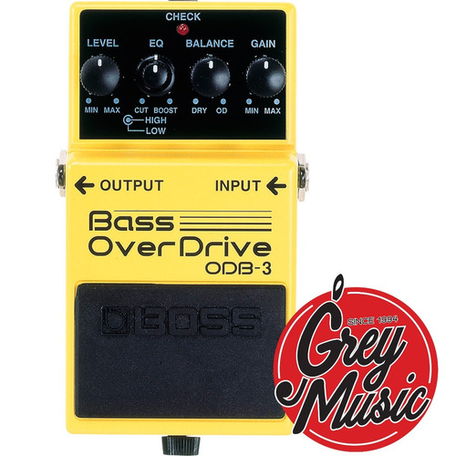 Pedal De Distortion Boss Odb3 P/ Bajo Bass Overdrive