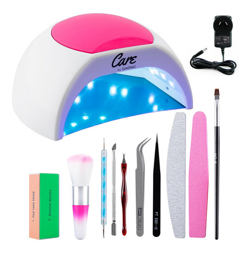 Cabina Uv Led Uñas Semipermanente 48w Gadnic Con Almohadón C