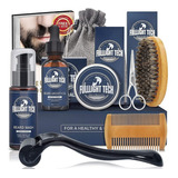 Kit De Crecimiento Barba Derma Rodillo De Crecimiento