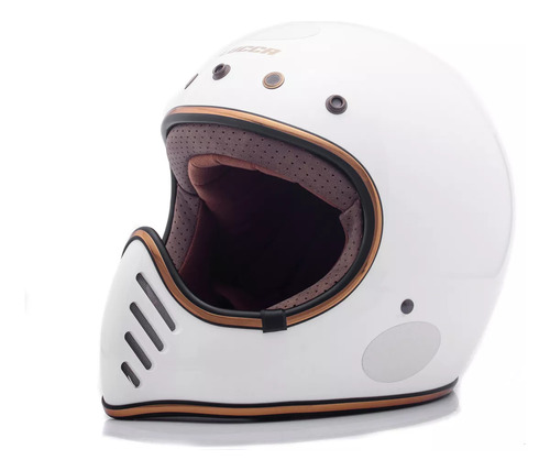 Capacete Lucca Magno X Gloss White (branco)