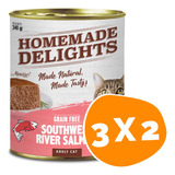 Lata Homemade Delights Gato Adulto Salmon Pack 3 Unidades