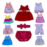 10 Vestidos Bebê No Atacado Lote Revenda Roupas Bebe Meninas