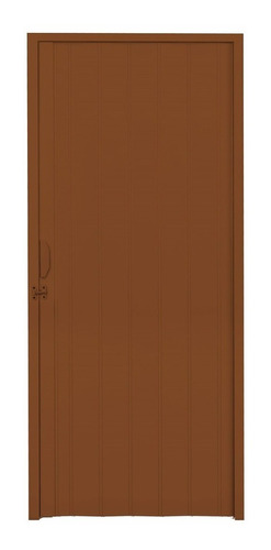 Porta Sanfonada Pvc Polifort 210cmx90cm Mogno E