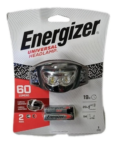 Linterna Vincha Energizer Hd33a4 60 Lm 3 Led Rojo Blanco