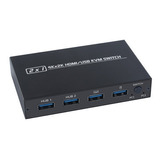 Hub Usb Kvm E Comutador Hdmi Suporte 4k