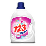 Detergente Líquido 123 Maxi Poder Con Suavizante Y Jazmín 4.65l