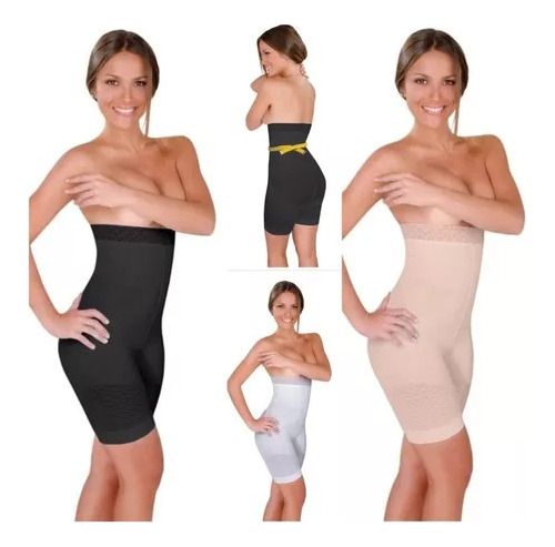 Faja Reductora Talle Alto Con Silicon Body Siluette Mod.102 