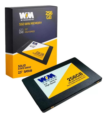 Ssd Winmemory 256gb Sata3 2.5 7mm Swr256g Cor Preto