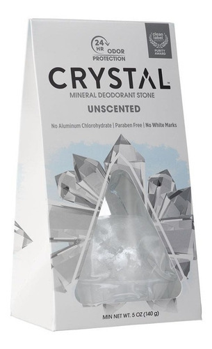 Crystal Piedra Desodorante Mineral 140g Se Fragancia Neutral