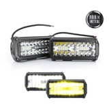 Par Faros Barras 60 Led Dual Bicolor Blanco Ámbar Estrobo F1