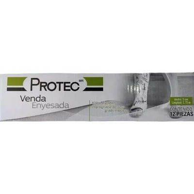 Venda Medicinal Protec 5 cm Algodón Yeso Grado Médico Pack 12 | MercadoLibre