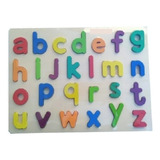 Juego Encastre Letras O Numeros De Madera Didactico Puzzle