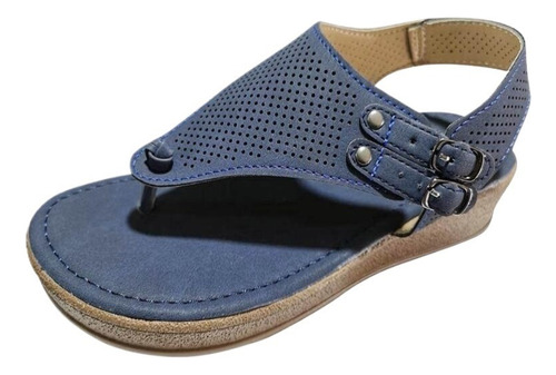 Sandalias De Moda Para Mujer Chanclas De Tacón Plano Hueco