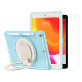 Funda Antigolpe Soporte 360 Para iPad 10.2 Gen 7/8/9+ Vidrio