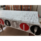 Toalha De Mesa Impermeável Dupla Face 2,00x1,40 C 2 Estampas